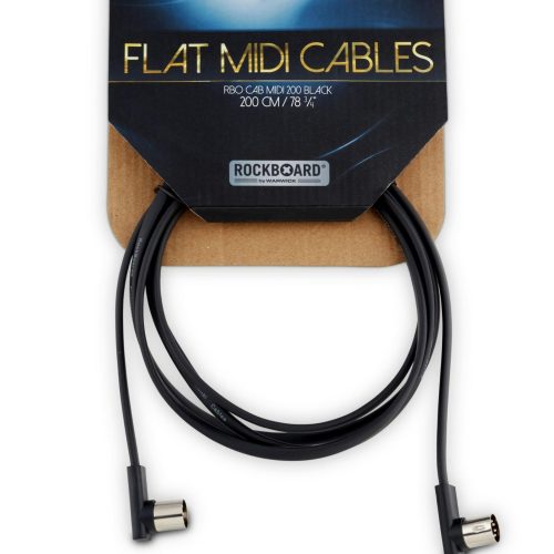 Rockboard Flat MIDI Cable - 6.6 ft. - Black in stock