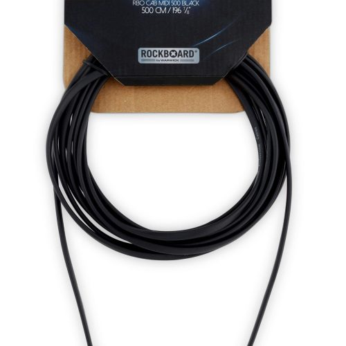 Rockboard Flat MIDI Cable - 16.4 ft. - Black in stock