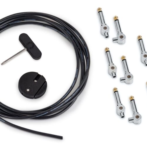 Rockboard PatchWorks Solderless Set - 10 Plug, 118" Cable, 1 Cutter ,1HexKey - Chrome in stock