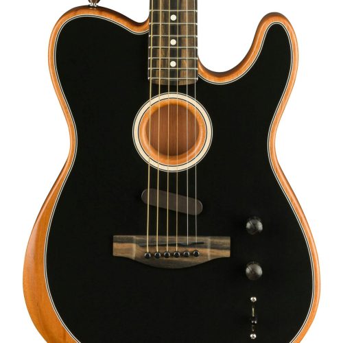 Fender American Acoustasonic Telecaster Acoustic/Electric Guitar in Black in stock