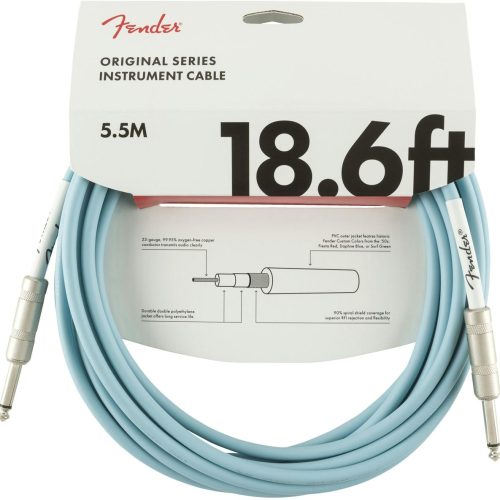 Fender Original Series Instrument Cable 18.6' in Daphne Blue in stock