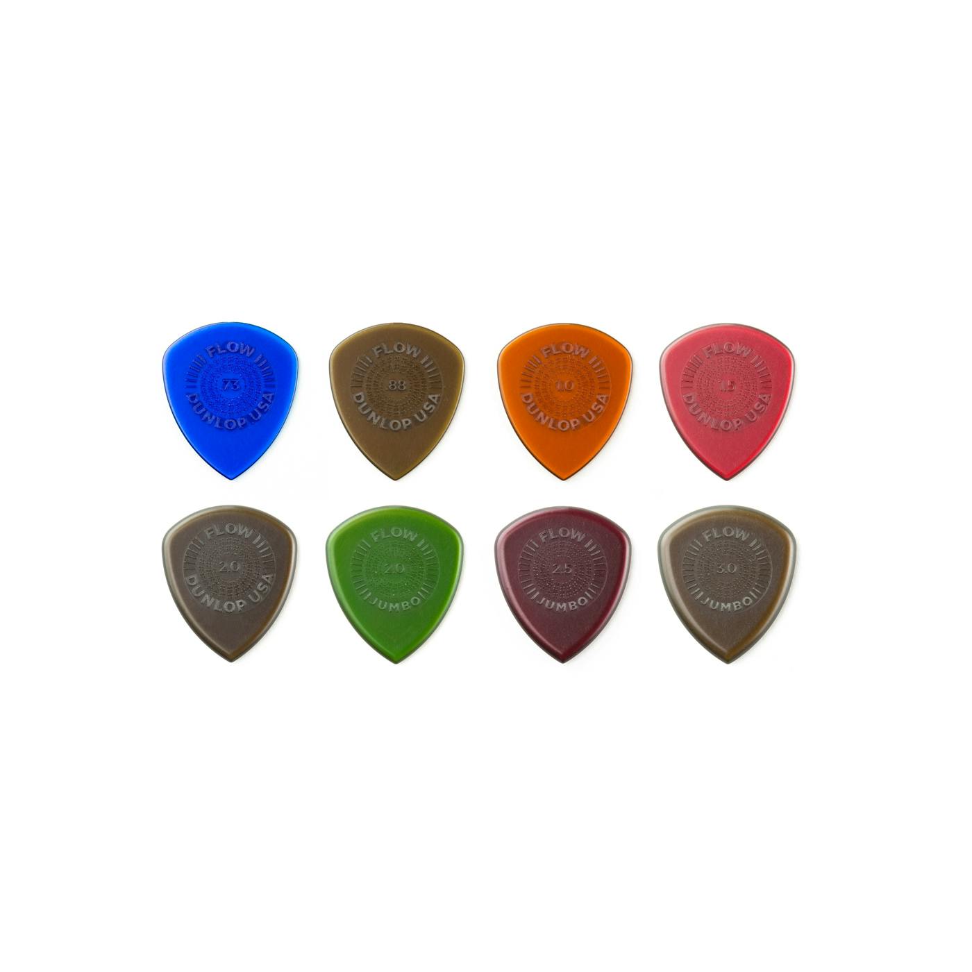 Dunlop Flow Picks - 8 Piece Variety Pack in stock