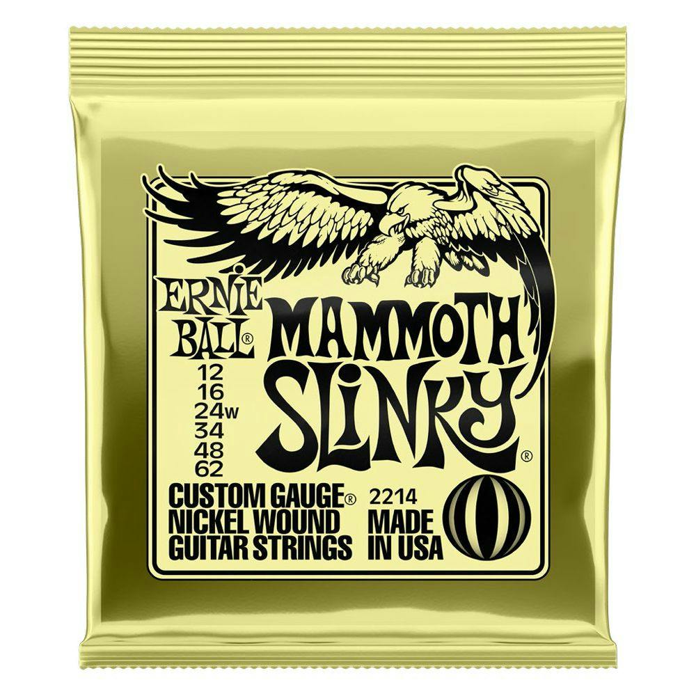 Ernie Ball Mammoth Slinky Electric Guitar Strings 12 - 62 in stock