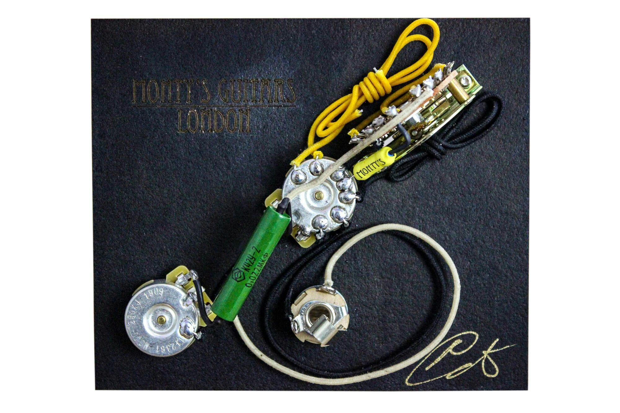 Monty's Guitars Telecaster 5 Way Switching Drop In Loom in stock