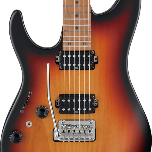 Ibanez AZ2402L-TFF Prestige Left Handed Electric Guitar In Tri Fade Burst Flat in stock