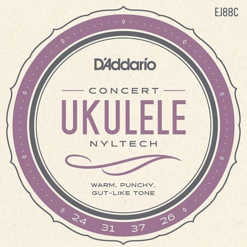 D'Addario EJ88C Nyltech Ukulele Strings - Concert in stock