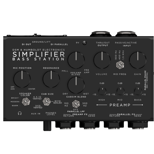 DSM & Humboldt Simplifier Bass Station Amp & Cab Simulator Pedal in stock