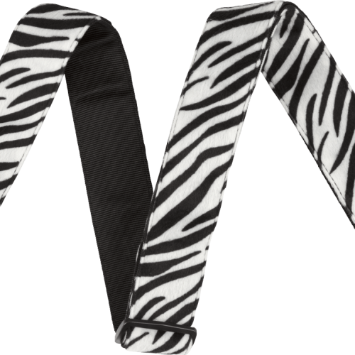 Fender 2" Wild Zebra Print Strap in stock