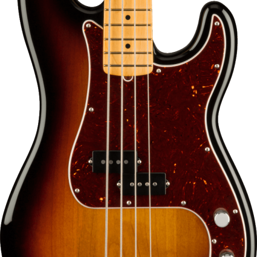 Fender American Professional II Precision Bass in 3 Tone Sunburst with Maple Fingerboard in stock