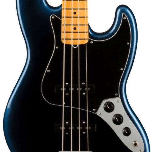 Fender American Professional II Jazz Bass In Dark Night with Maple Fingerboard in stock