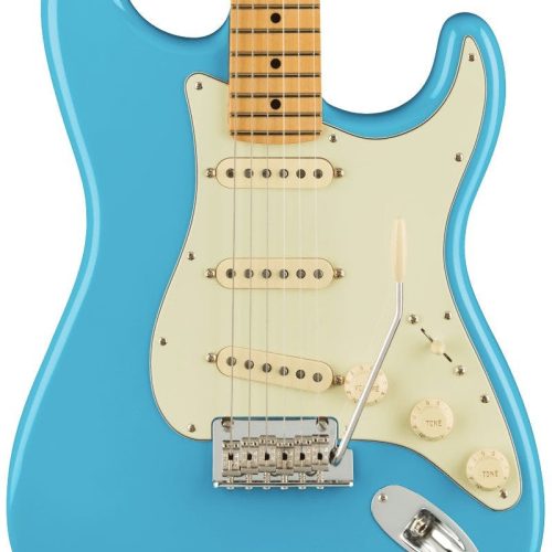 Fender American Professional II Stratocaster in Miami Blue with Maple Fingerboard in stock