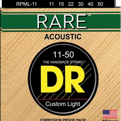 DR Rare Phosphor Bronze Acoustic Guitar Strings Custom Light 11-50 in stock