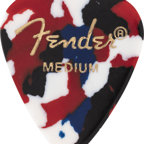 Fender Medium Picks Confetti Pack of 12 in stock