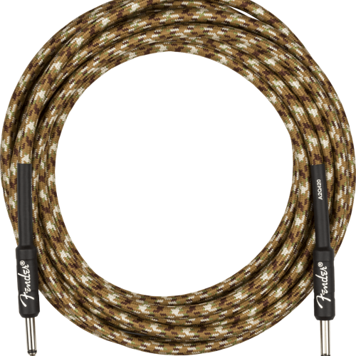 Fender Professional Series Instrument Cable Straight - Straight 18.6ft Desert Camo in stock