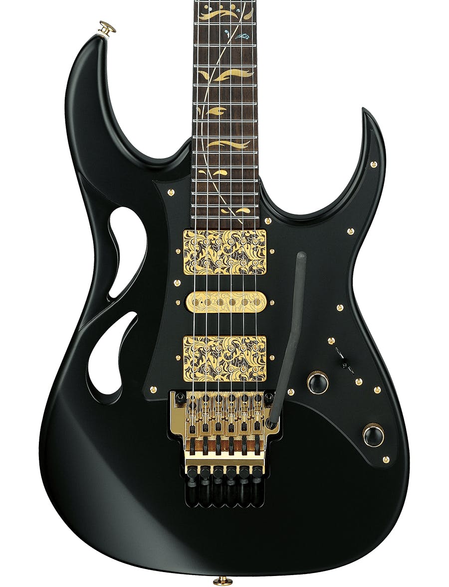 Ibanez Steve Vai Signature PIA Electric Guitar in Onyx Black in stock