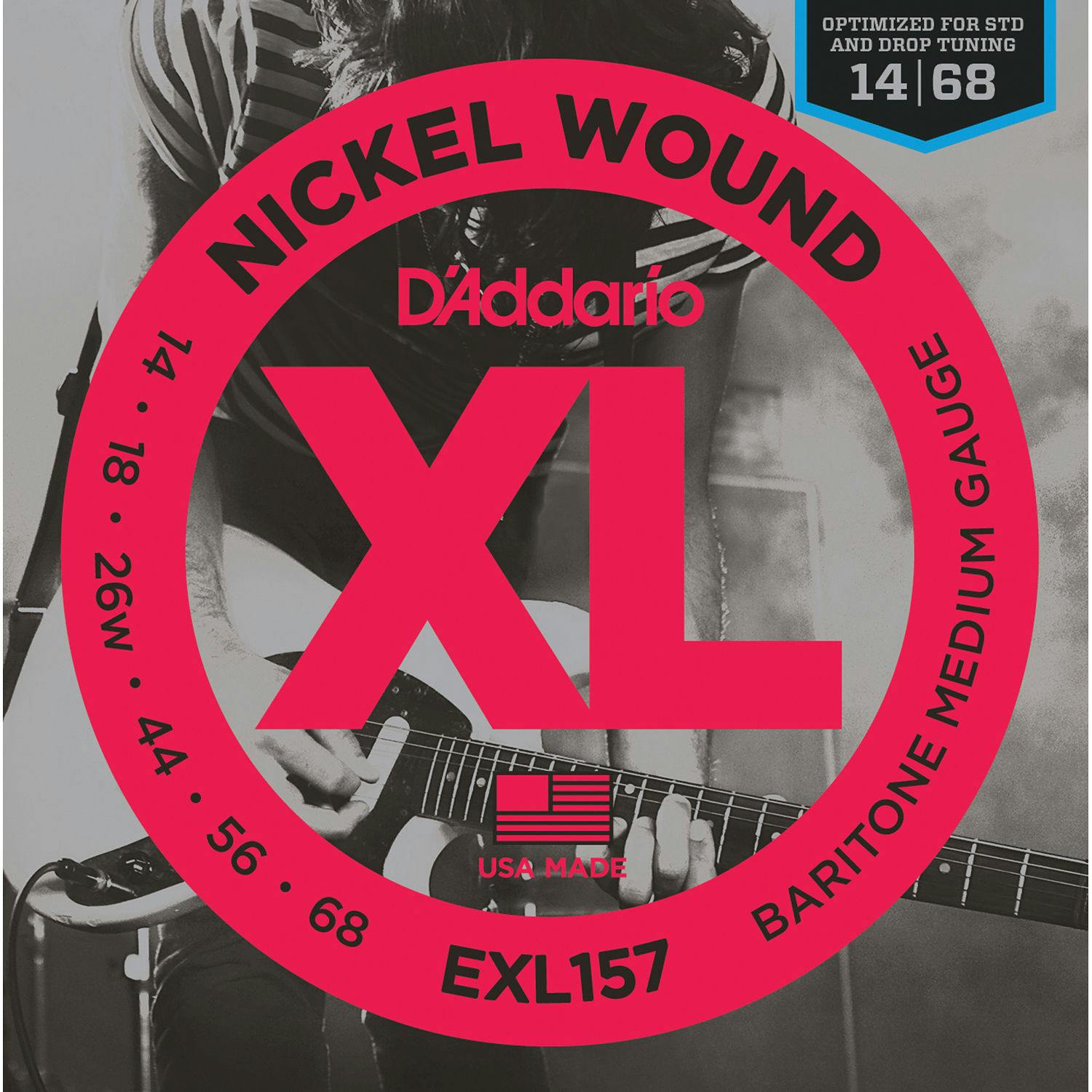D'Addario XL 14-68 Baritone Medium Nickel Wound Strings in stock