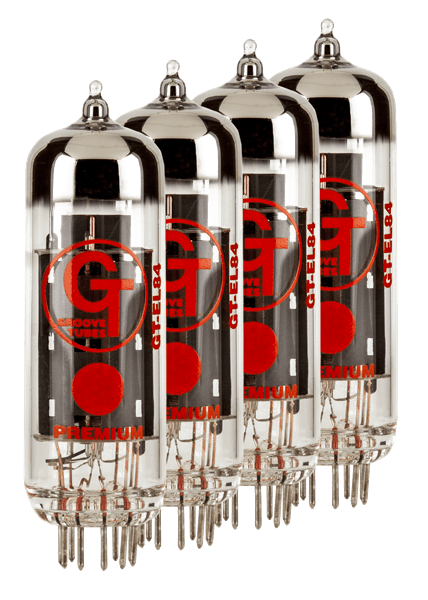 Groove Tubes GT-EL84-S Medium Quartet Amp Tubes in stock