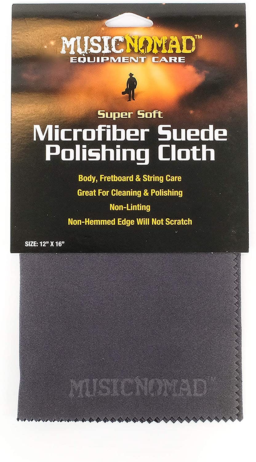 MusicNomad Super Soft Edgeless Microfiber Suede Polishing Cloth in stock