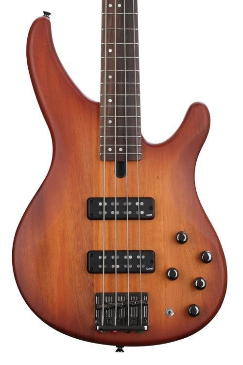 Yamaha TRBX504 4-String Bass in Brick Burst in stock