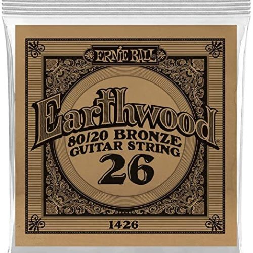 Ernie Ball Single 80/20 Bronze Acoustic Guitar String 26 in stock