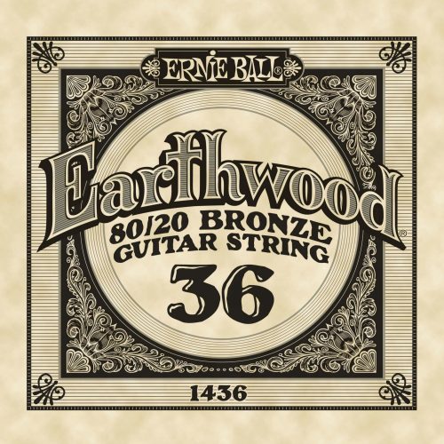 Ernie Ball Single 80/20 Bronze Acoustic Guitar String 36 in stock