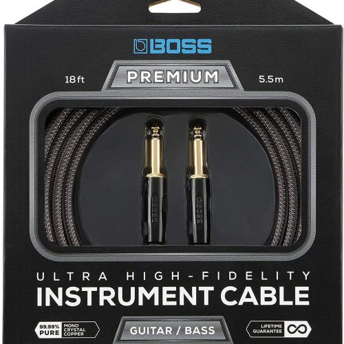 Boss BIC-P18 5 1/2 Metre Instrument Cable with Straight Jacks in stock
