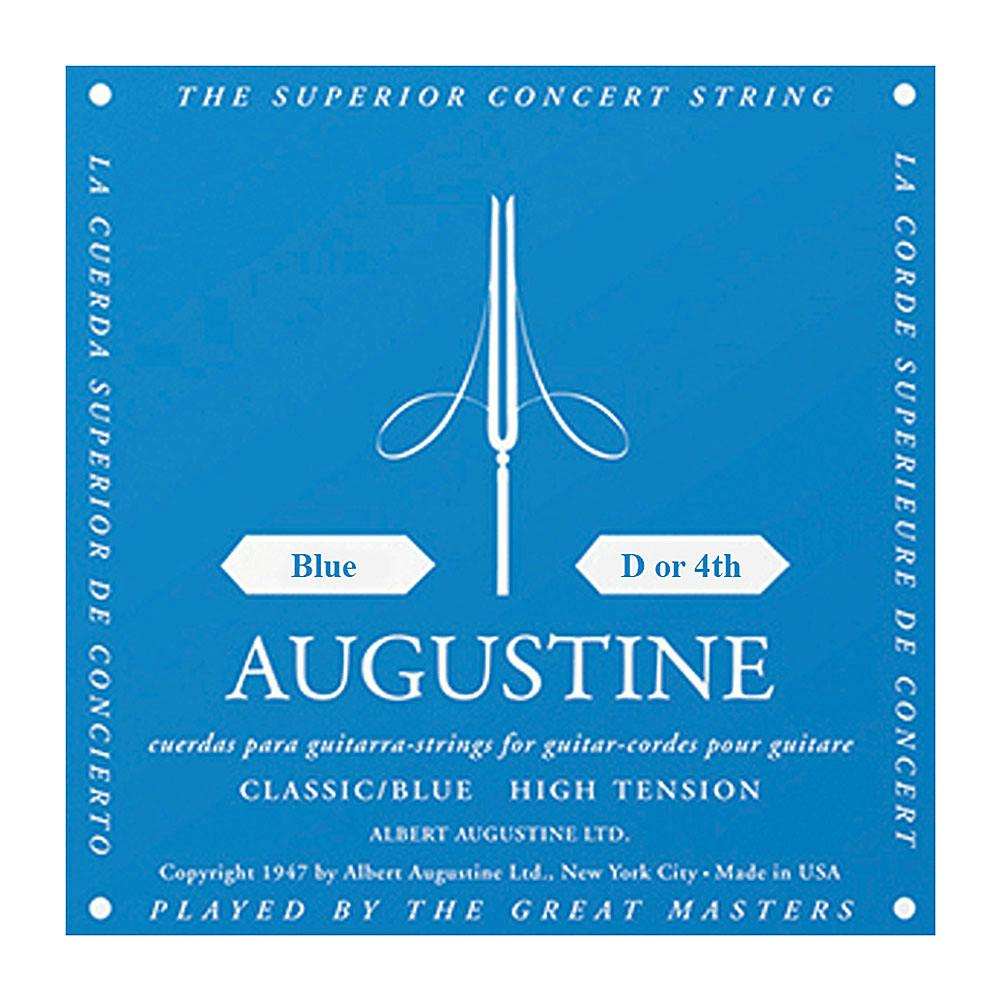 Augustine Blue HT Single D or 4th Classical Guitar String in stock