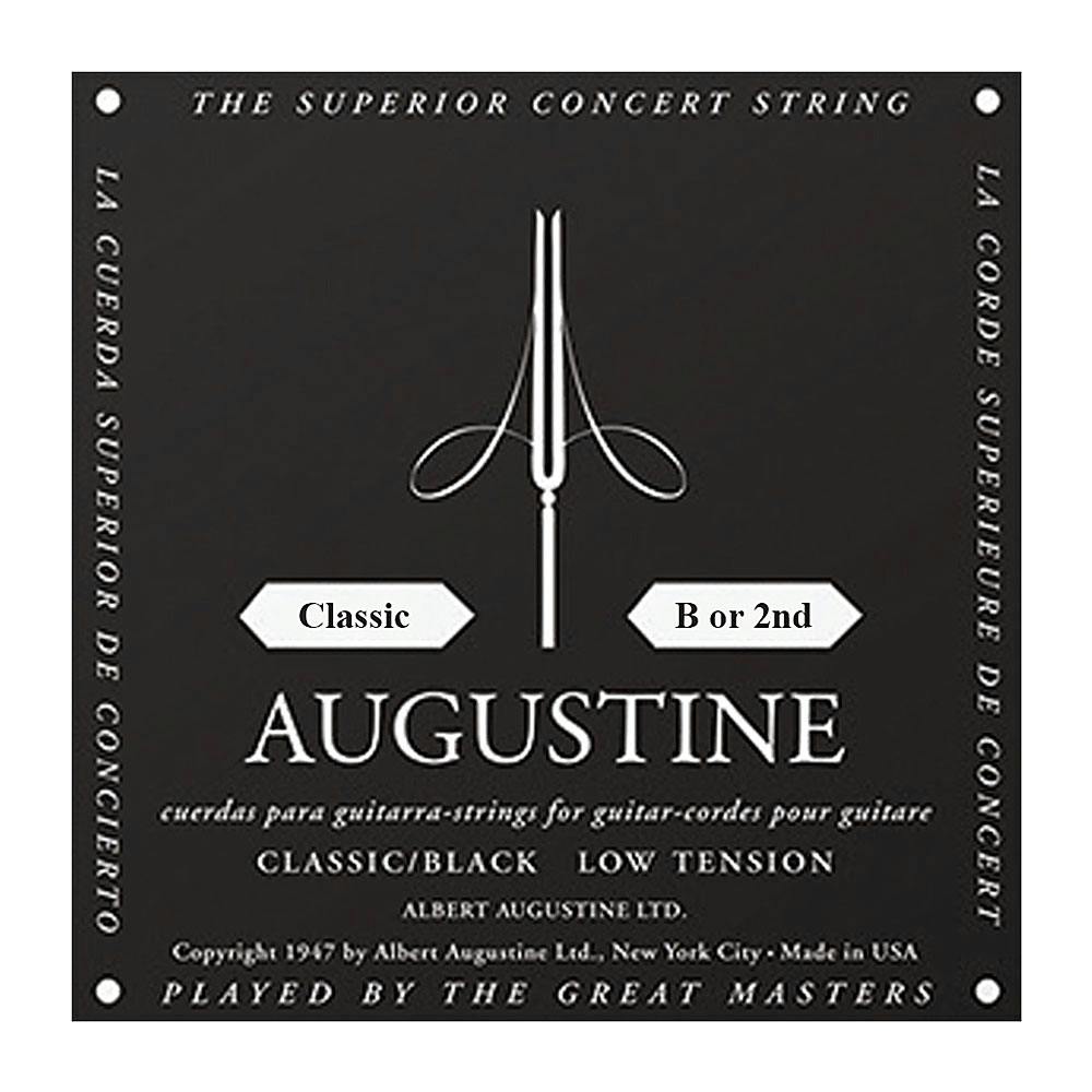 Augustine Black LT Single B or 2nd Classical Guitar String in stock