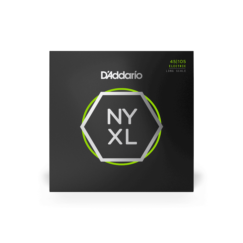 D'Addario NYXL45105 Nickel Wound Light Top Medium Bottom Bass Strings - 45-105 Long Scale in stock