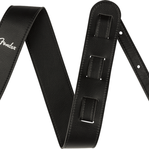 Fender Vegan Leather Strap in Black 2.5" in stock