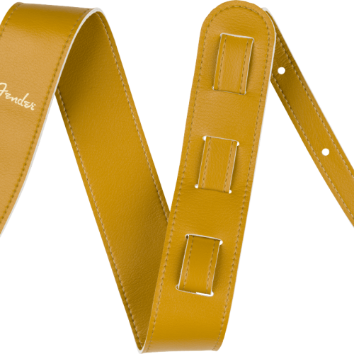 Fender Vegan Leather Strap in Butterscotch 2.5" in stock
