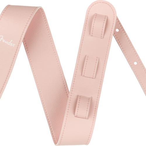 Fender Vegan Leather Strap in Shell Pink 2.5" in stock