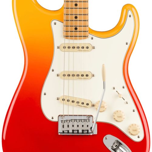 B Stock : Fender Player Plus Stratocaster Electric Guitar in Tequila Sunrise Red/Orange 004 in stock