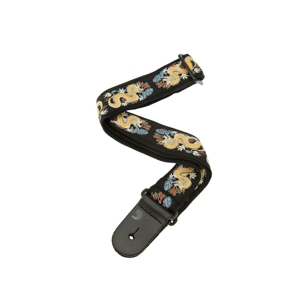 D'Addario 50mm Nylon Guitar Strap - Dragon in stock
