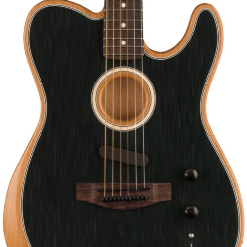 Fender Acoustasonic Player Telecaster Acoustic/Electric Guitar in Brushed Black in stock