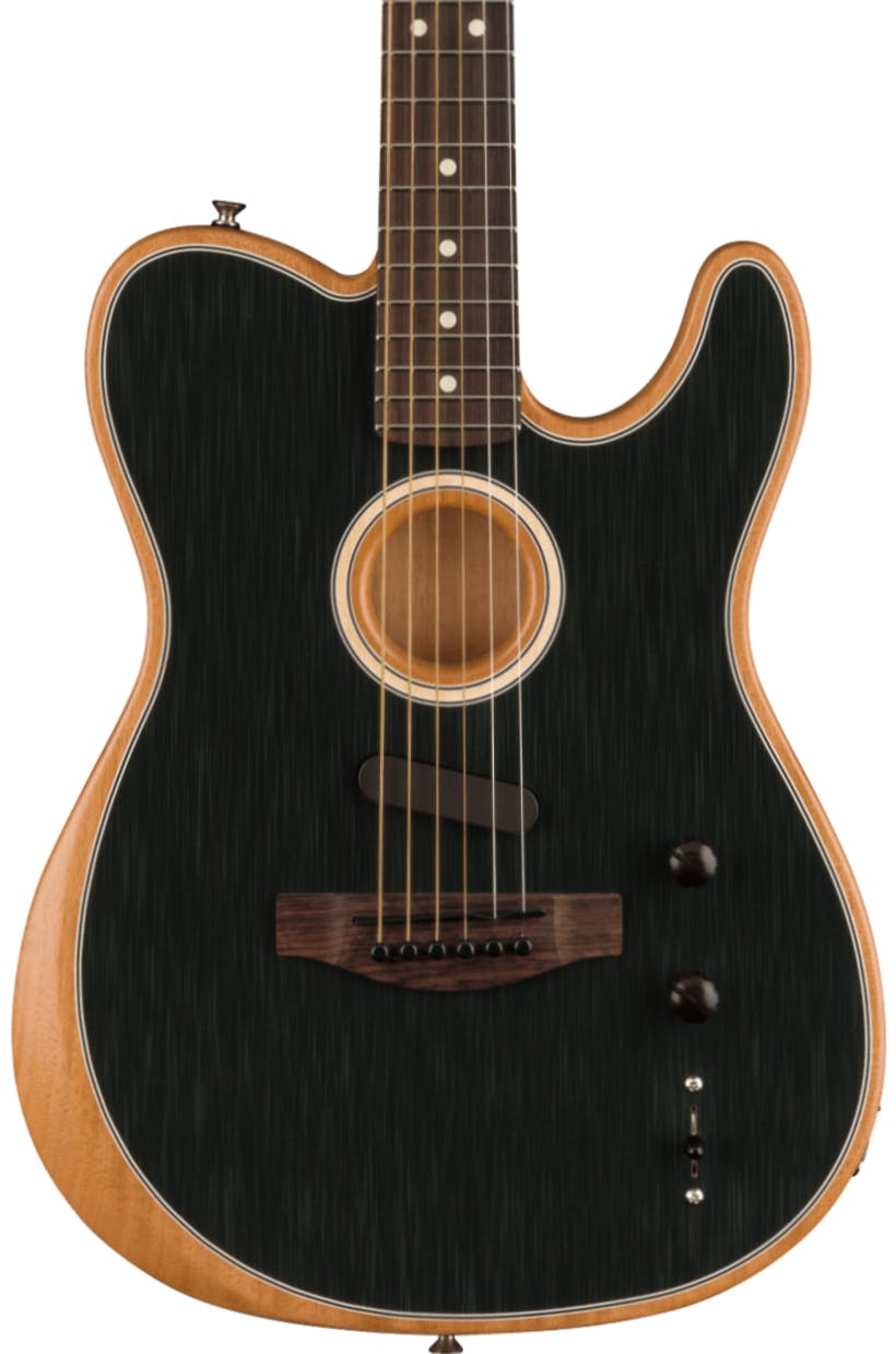 Fender Acoustasonic Player Telecaster Acoustic/Electric Guitar in Brushed Black in stock
