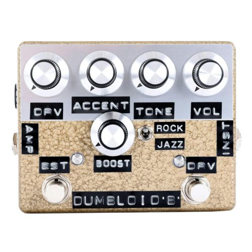 Shin's Music Dumbloid Boost Overdrive Pedal in Gold Hammertone in stock
