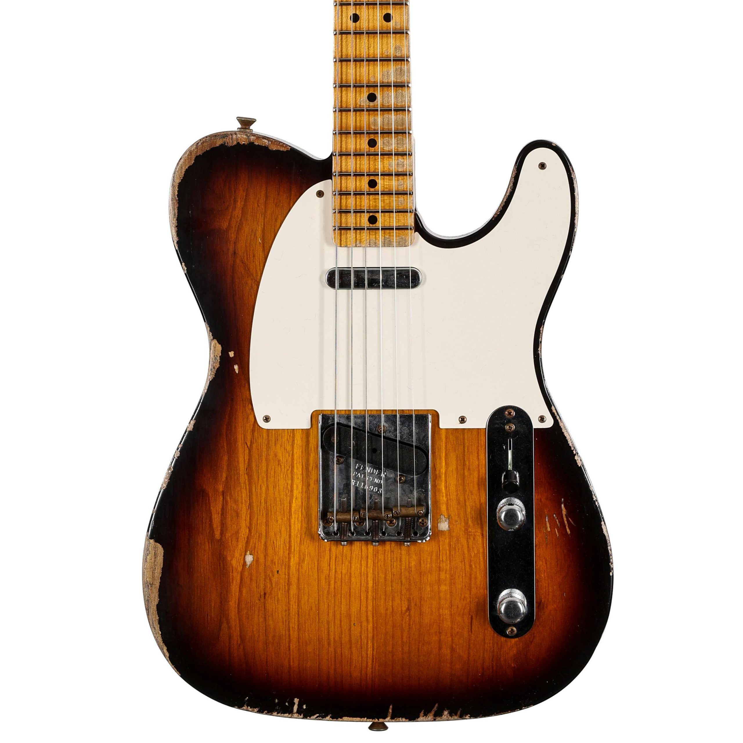 Fender Custom Shop '52 Telecaster in Two Tone Sunburst Heavy Relic in stock