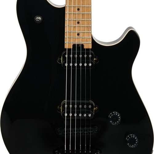 EVH Wolfgang Special TOM Hardtail Guitar In Gloss Black, Baked Maple Board in stock