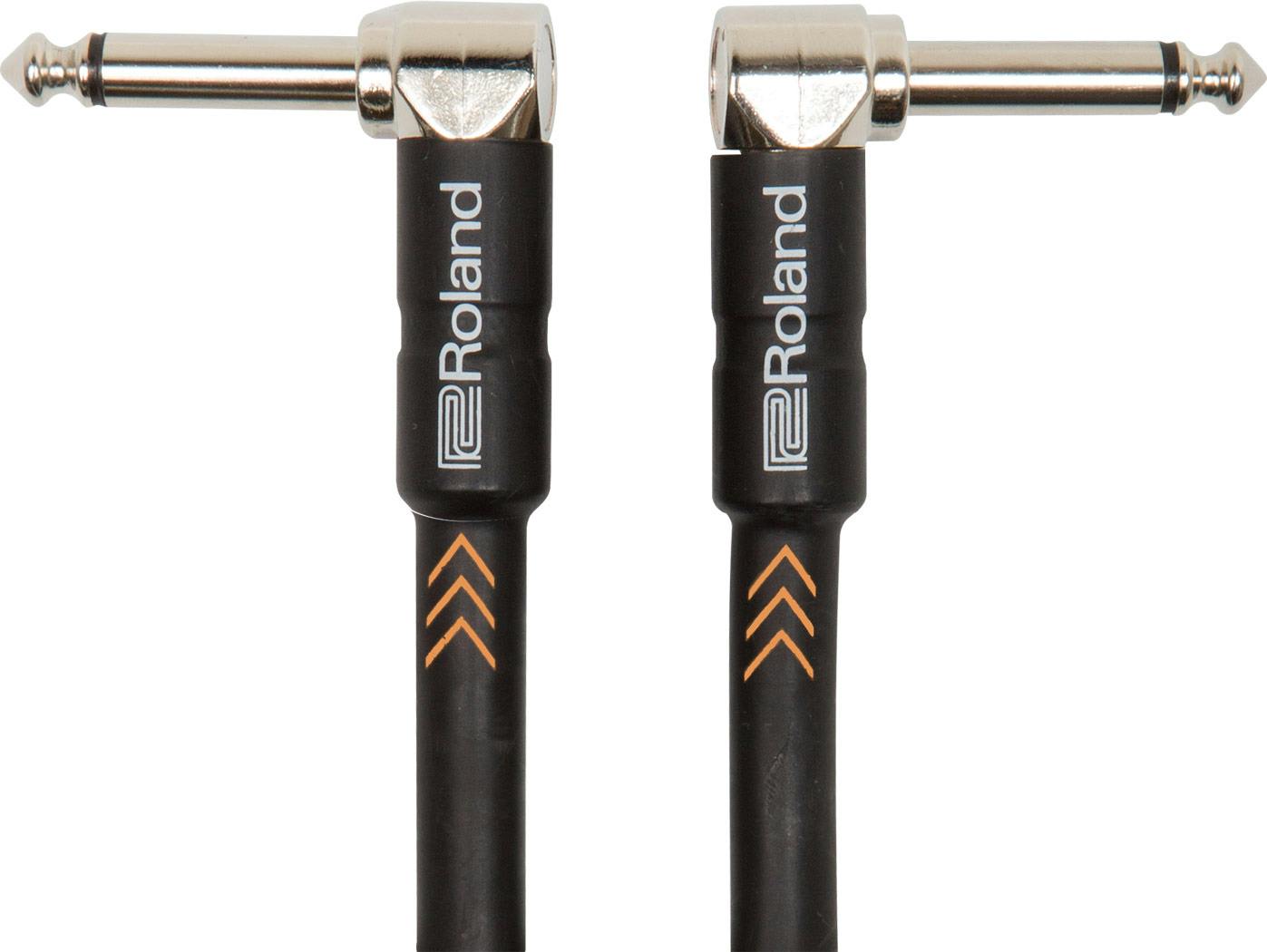 Roland RIC-B1AA 1FT / 30CM Instrument Cable, Angled/Angled 1/4 Jack in stock
