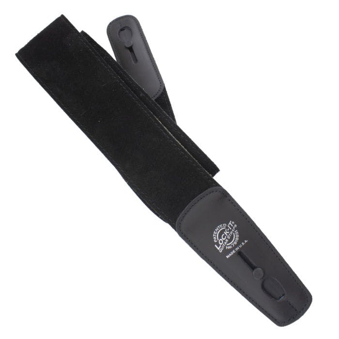 Lock-It Straps Suede Series Strap in Black in stock