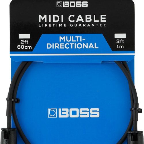 Boss BMIDI-PB3 3ft MIDI Cable with Multi-Directional Connectors in stock