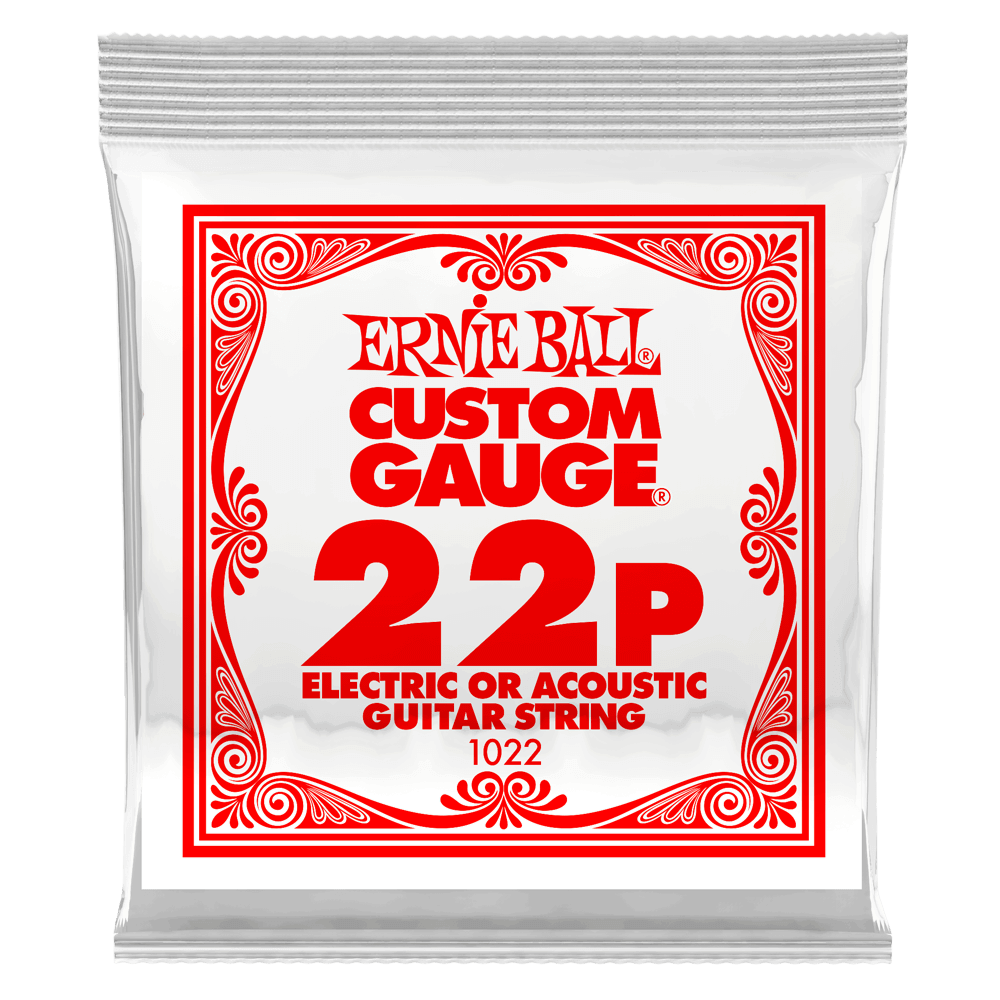 Ernie Ball Single Plain Guitar String 22P in stock