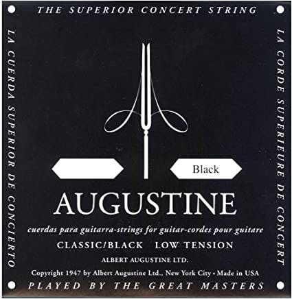 Augustine Black LT Single E or 1st String in stock