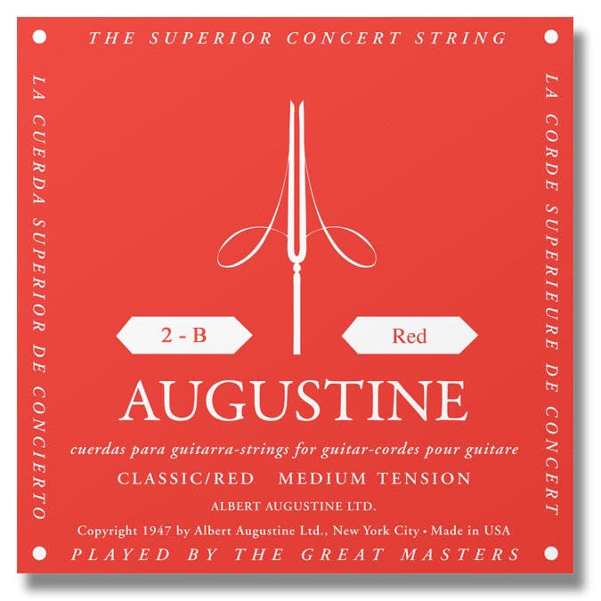 Augustine Red MT Single B or 2nd String in stock