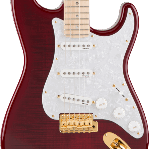 Fender Richie Kotzen Stratocaster In Transparent Red Burst in stock