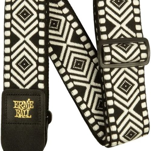 Ernie Ball Jacquard Strap in White Savannah in stock