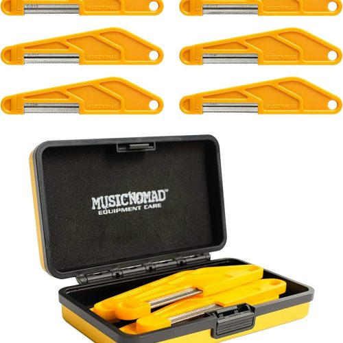 MusicNomad Electric Guitar Diamond Coated Nut File Set for Medium Strings in stock