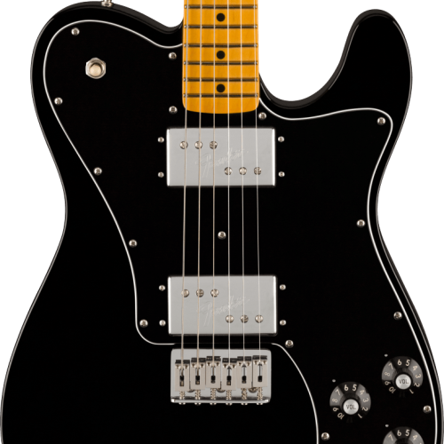 Fender American Vintage II 1975 Telecaster Deluxe Electric Guitar in Black in stock