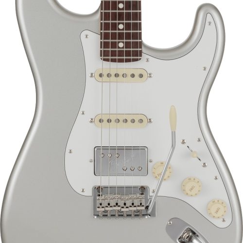 Fender MIJ Hybrid II Stratocaster HSS in Inca Silver, Rosewood Fingerboard in stock